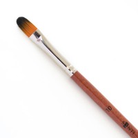 Художній пензель синтетика Santi Studio коротка ручка овальний №10