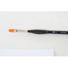 Художній пензель синтетика Santi Sensation коротка ручка з вигином плоский №6