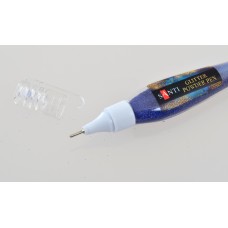 Ручка Santi з розсипним глітером, блакитний, 10г