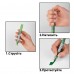 Набір маркерів акварельних SANTI Glitter Brush, відтінки зеленого, 3 шт/уп.