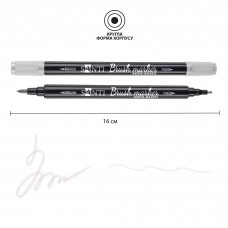 Маркер акварельний SANTI Brush Marker SWB-29 світло-сірий двосторонній
