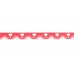 Стрічка фігурна самоклеюча паперова, "Романтика", червона, 1.5 м