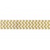 Стрічка паперова фольгированная самоклеящаяся "Зигзаг", золото, 3 м