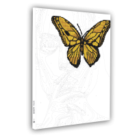Картина за номерами з алмазною мозаїкою SANTI Дівчина з золотим метеликом 40*50 см