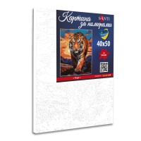 Картина за номерами SANTI Тигр  40х50