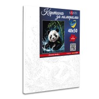 Картина за номерами SANTI Весела панда 40х50