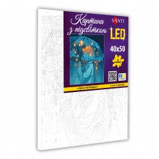 Картина за номерами SANTI Зірки під дощем 40*50см LED підсвітка