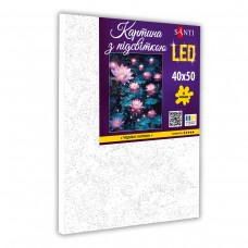 Картина за номерами SANTI Чарівні лотоси 40*50см LED підсвітка